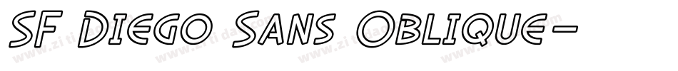 SF Diego Sans Oblique字体转换